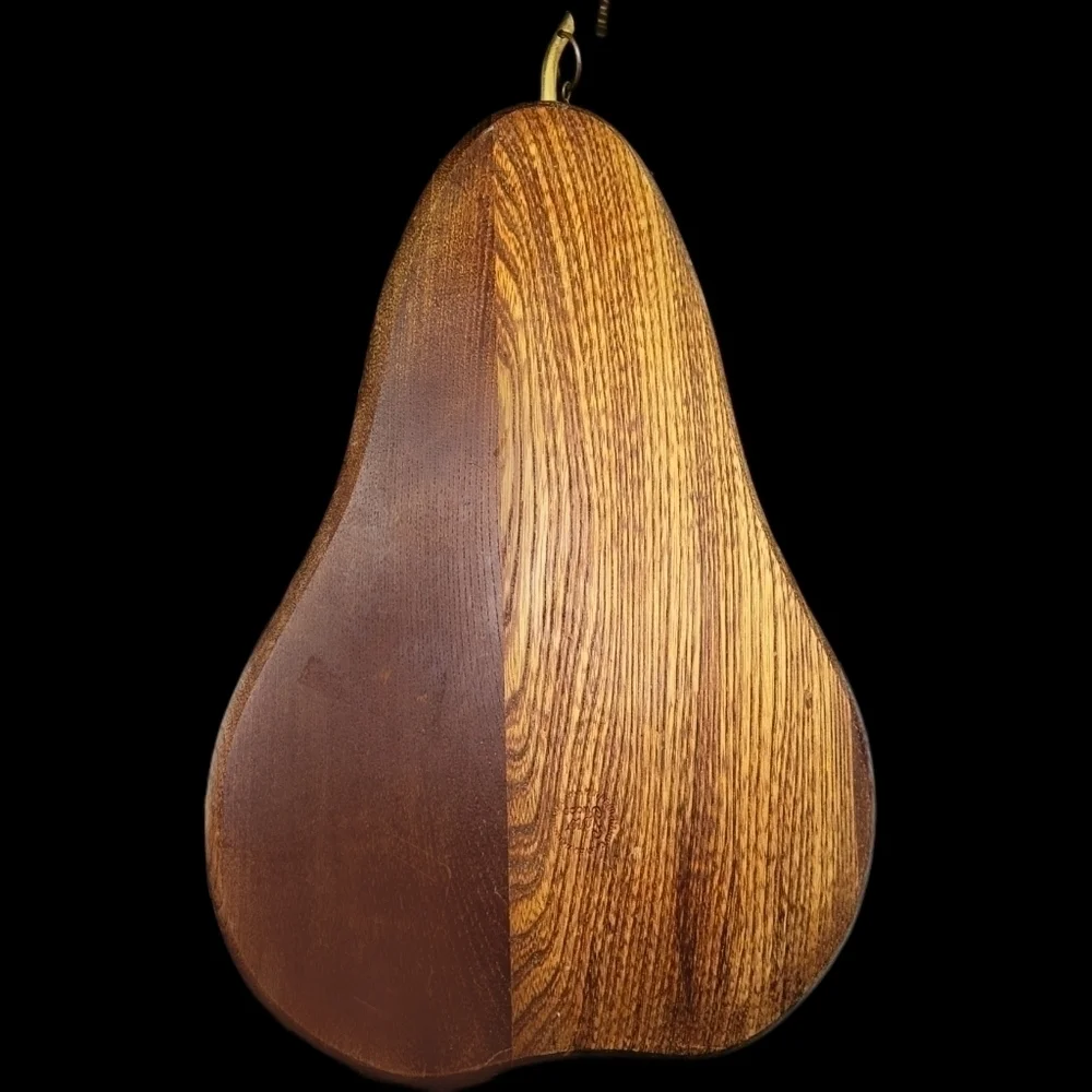 1950s Vintage Fred Press Teak Sere wood Japan cheese charcuterie board w knife